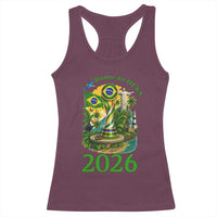 Rumo Ao Hexa Racerback Tank Top Brazil Soccer Fan 2026 Graphic