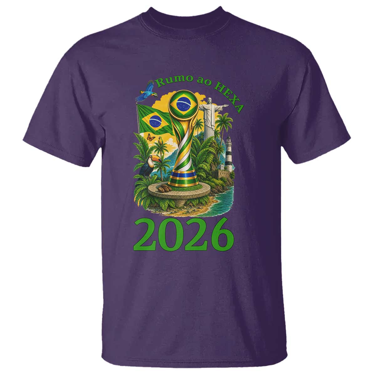 Rumo Ao Hexa T Shirt Brazil Soccer Fan 2026 Graphic
