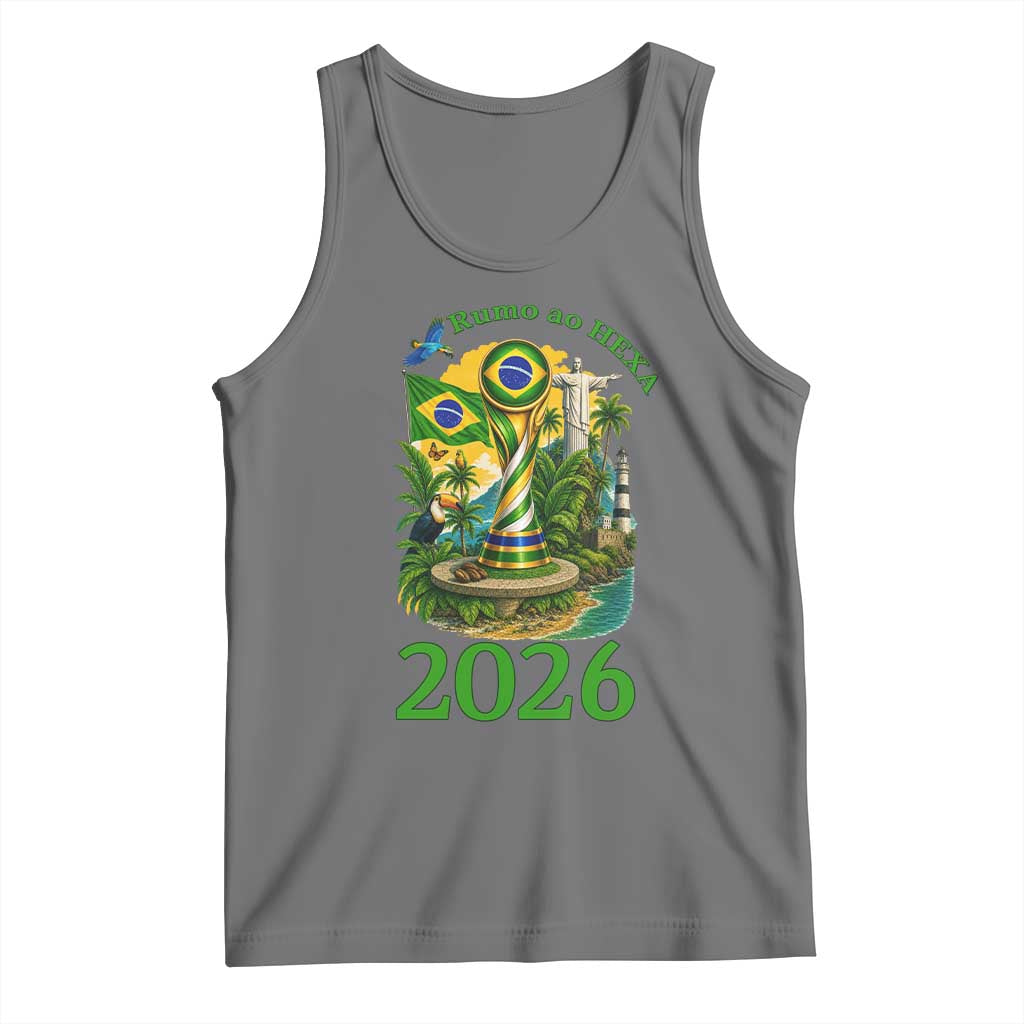 Rumo Ao Hexa Tank Top Brazil Soccer Fan 2026 Graphic