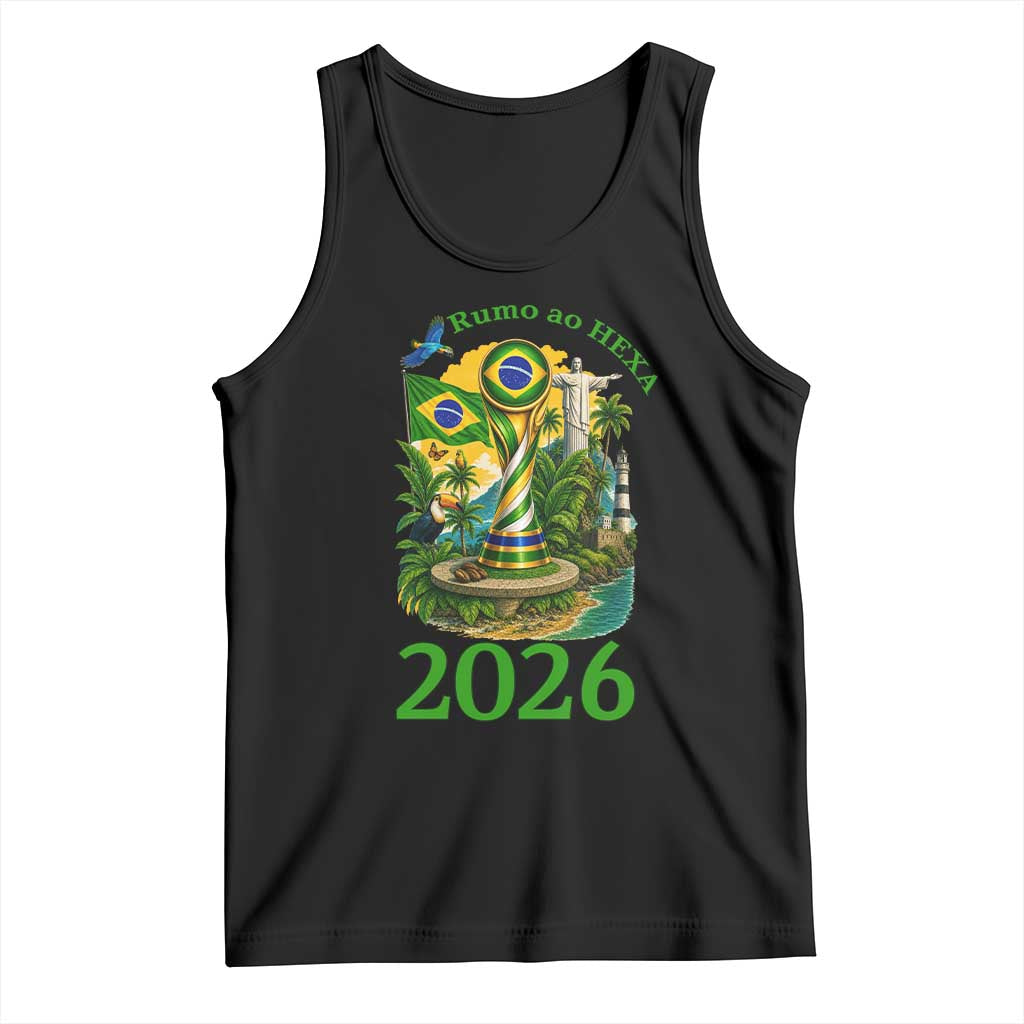 Rumo Ao Hexa Tank Top Brazil Soccer Fan 2026 Graphic