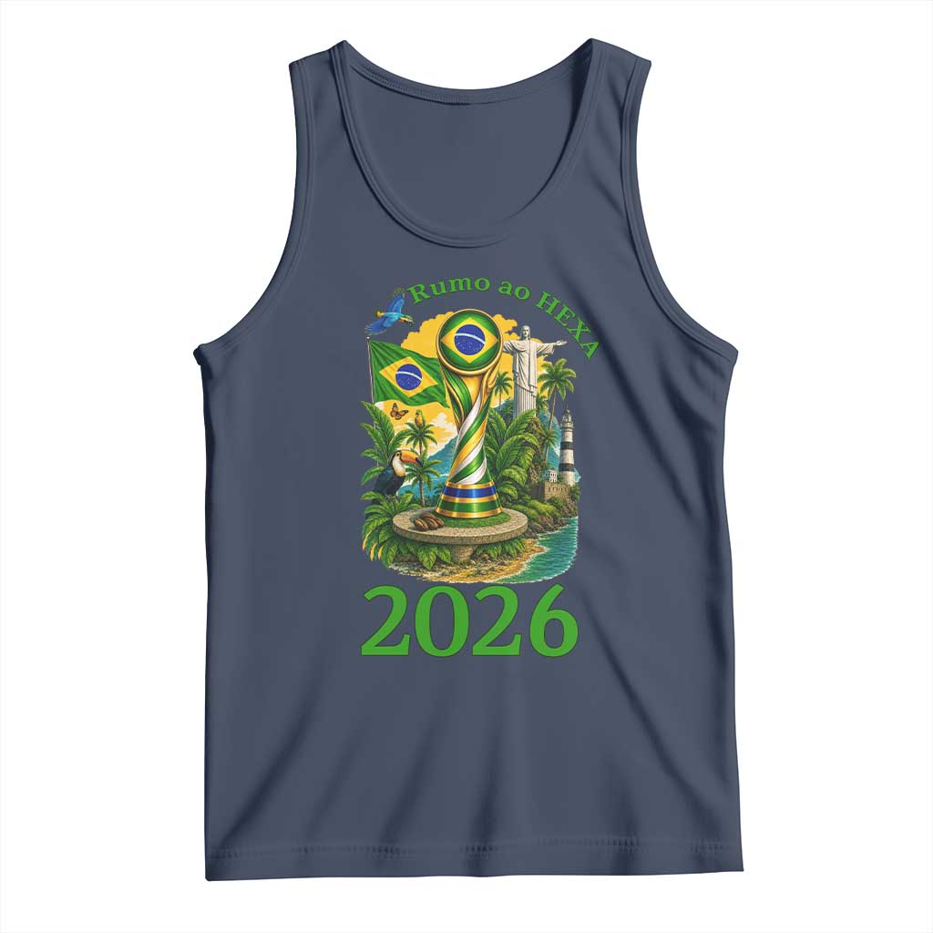Rumo Ao Hexa Tank Top Brazil Soccer Fan 2026 Graphic