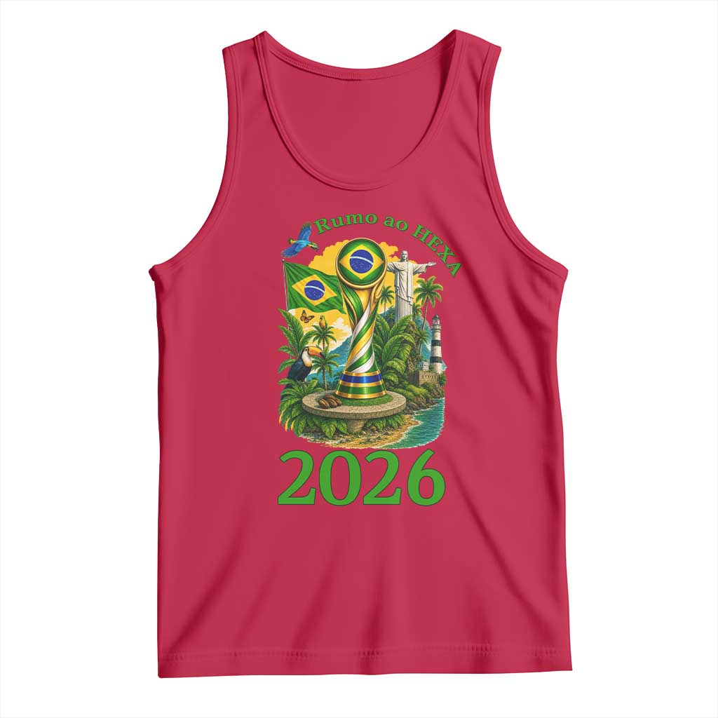 Rumo Ao Hexa Tank Top Brazil Soccer Fan 2026 Graphic