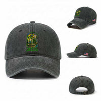 Rumo Ao Hexa Washed Cotton Baseball Cap Brazil Soccer Fan 2026 Graphic