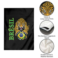 Brazil Soccer Jaguar Garden Flag Football Supporter Gift