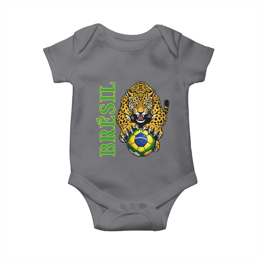 Brazil Soccer Jaguar Baby Onesie Football Supporter Gift