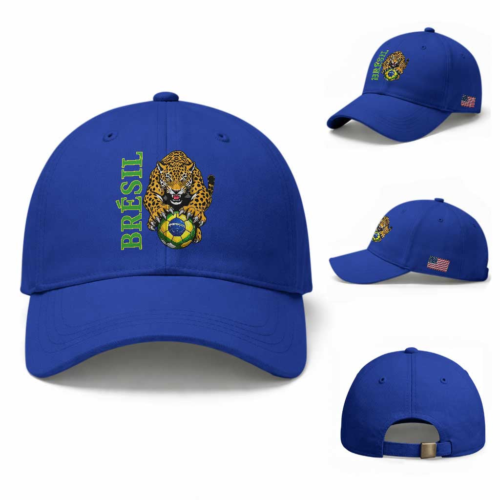 Brazil Soccer Jaguar Baseball Cap Football Supporter Gift