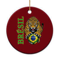 Brazil Soccer Jaguar Ceramic Ornament Football Supporter Gift