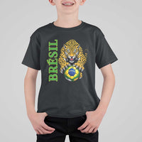 Brazil Soccer Jaguar T Shirt For Kid Football Supporter Gift