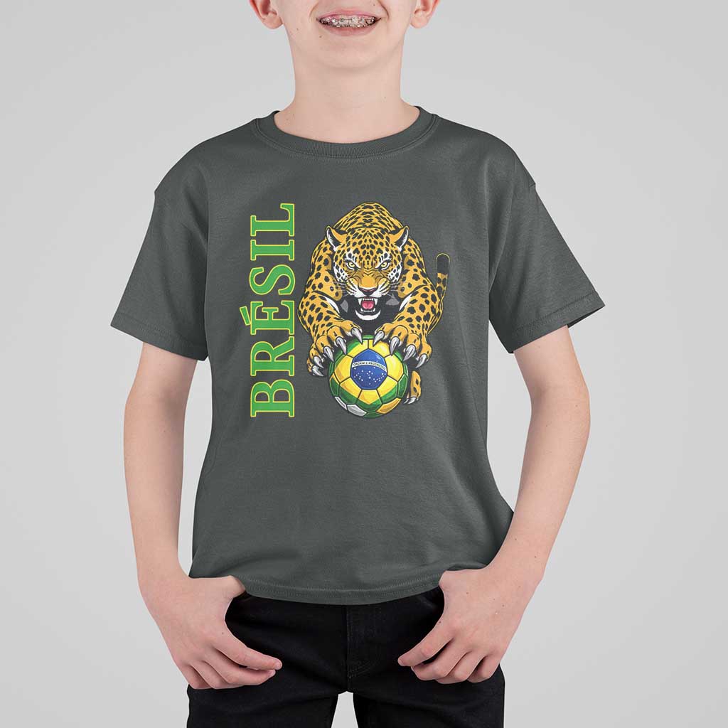 Brazil Soccer Jaguar T Shirt For Kid Football Supporter Gift