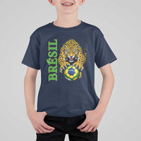 Brazil Soccer Jaguar T Shirt For Kid Football Supporter Gift