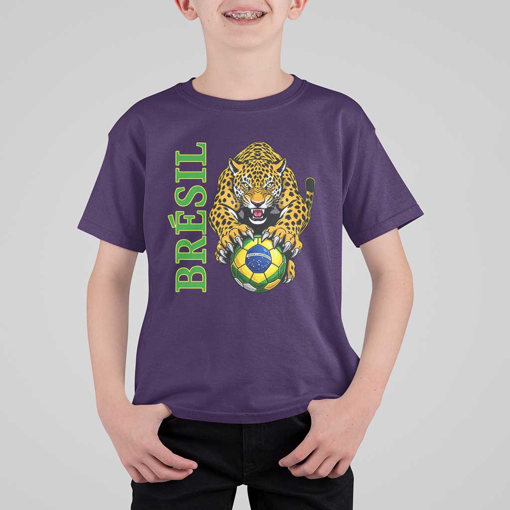 Brazil Soccer Jaguar T Shirt For Kid Football Supporter Gift