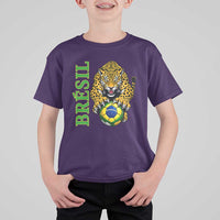 Brazil Soccer Jaguar T Shirt For Kid Football Supporter Gift
