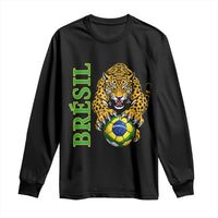 Brazil Soccer Jaguar Long Sleeve Shirt Football Supporter Gift
