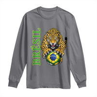Brazil Soccer Jaguar Long Sleeve Shirt Football Supporter Gift