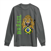 Brazil Soccer Jaguar Long Sleeve Shirt Football Supporter Gift