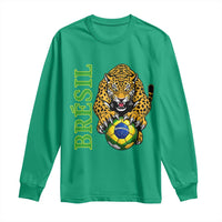 Brazil Soccer Jaguar Long Sleeve Shirt Football Supporter Gift