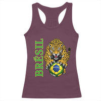 Brazil Soccer Jaguar Racerback Tank Top Football Supporter Gift