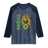 Brazil Soccer Jaguar Raglan Shirt Football Supporter Gift