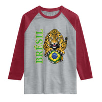 Brazil Soccer Jaguar Raglan Shirt Football Supporter Gift