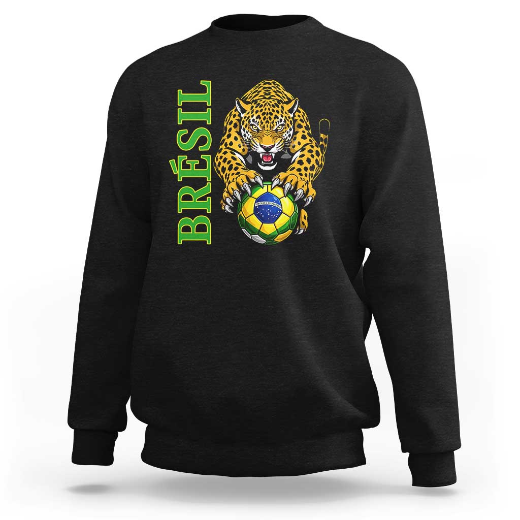 Brazil Soccer Jaguar Sweatshirt Football Supporter Gift
