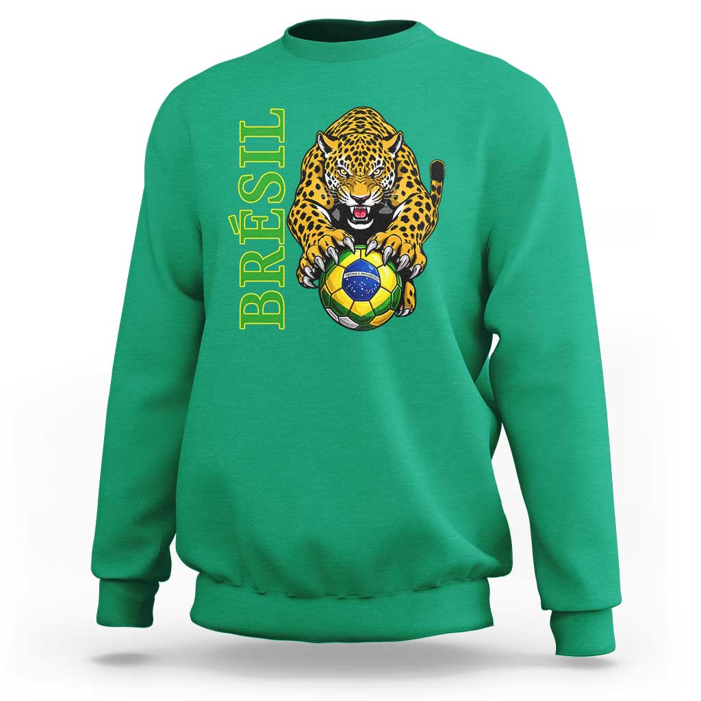 Brazil Soccer Jaguar Sweatshirt Football Supporter Gift
