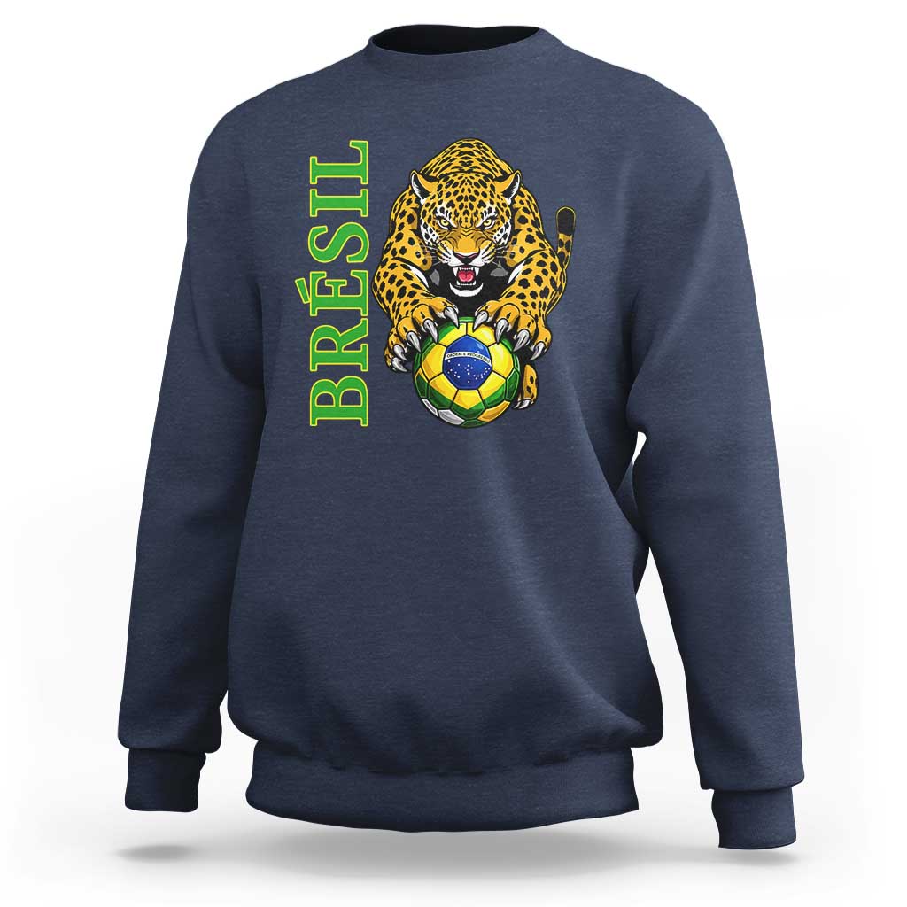 Brazil Soccer Jaguar Sweatshirt Football Supporter Gift