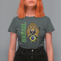 Brazil Soccer Jaguar T Shirt For Women Football Supporter Gift