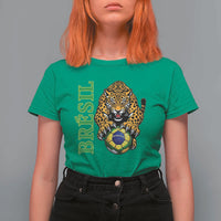 Brazil Soccer Jaguar T Shirt For Women Football Supporter Gift
