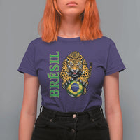 Brazil Soccer Jaguar T Shirt For Women Football Supporter Gift