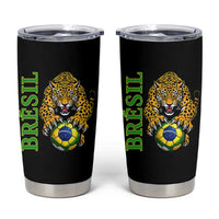 Brazil Soccer Jaguar Tumbler Cup Football Supporter Gift