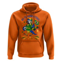 Off To Watch Futebol Hoodie Funny Brazil Macaw Soccer Fan