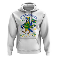 Off To Watch Futebol Hoodie Funny Brazil Macaw Soccer Fan