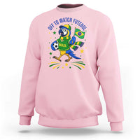 Off To Watch Futebol Sweatshirt Funny Brazil Macaw Soccer Fan