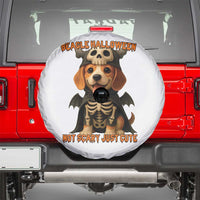 Beagle Halloween Skeleton Spare Tire Cover Not Scary Just Cute Dog Lover - Wonder Print Shop