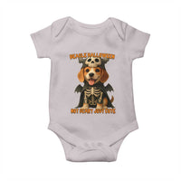 Beagle Halloween Skeleton Baby Onesie Not Scary Just Cute Dog Lover - Wonder Print Shop