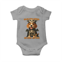Beagle Halloween Skeleton Baby Onesie Not Scary Just Cute Dog Lover - Wonder Print Shop