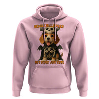 Beagle Halloween Skeleton Hoodie Not Scary Just Cute Dog Lover - Wonder Print Shop