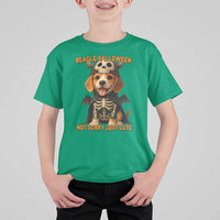 Beagle Halloween Skeleton T Shirt For Kid Not Scary Just Cute Dog Lover - Wonder Print Shop