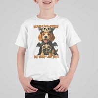 Beagle Halloween Skeleton T Shirt For Kid Not Scary Just Cute Dog Lover - Wonder Print Shop