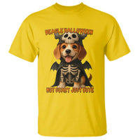 Beagle Halloween Skeleton T Shirt Not Scary Just Cute Dog Lover - Wonder Print Shop