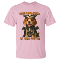 Beagle Halloween Skeleton T Shirt Not Scary Just Cute Dog Lover - Wonder Print Shop
