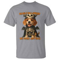Beagle Halloween Skeleton T Shirt Not Scary Just Cute Dog Lover - Wonder Print Shop