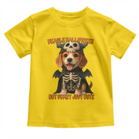 Beagle Halloween Skeleton Toddler T Shirt Not Scary Just Cute Dog Lover - Wonder Print Shop