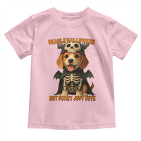 Beagle Halloween Skeleton Toddler T Shirt Not Scary Just Cute Dog Lover - Wonder Print Shop
