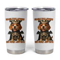 Beagle Halloween Skeleton Tumbler Cup Not Scary Just Cute Dog Lover