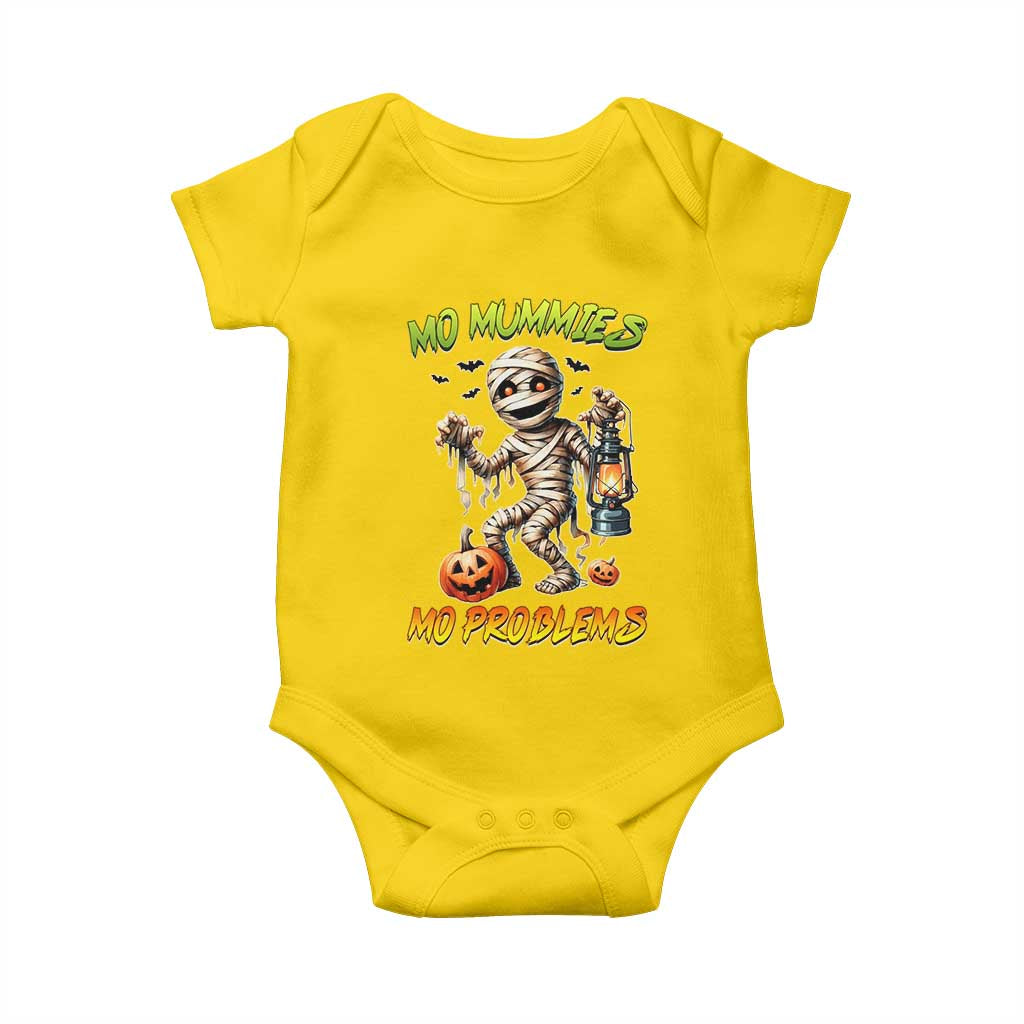 Halloween Mummy Baby Onesie Funny Mo Mummies Mo Problems - Wonder Print Shop