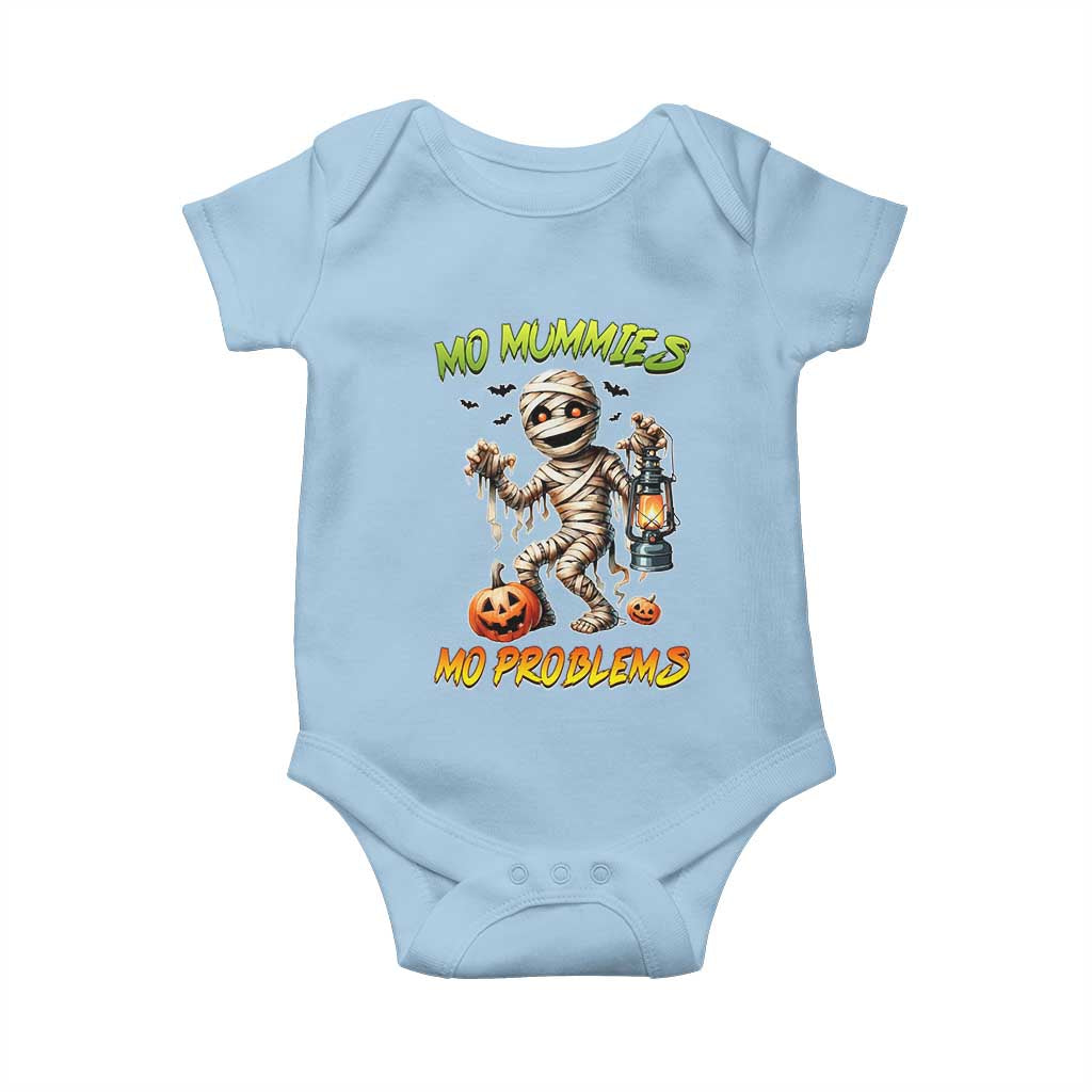 Halloween Mummy Baby Onesie Funny Mo Mummies Mo Problems - Wonder Print Shop