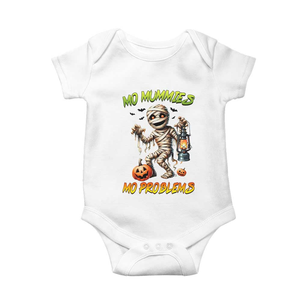 Halloween Mummy Baby Onesie Funny Mo Mummies Mo Problems - Wonder Print Shop
