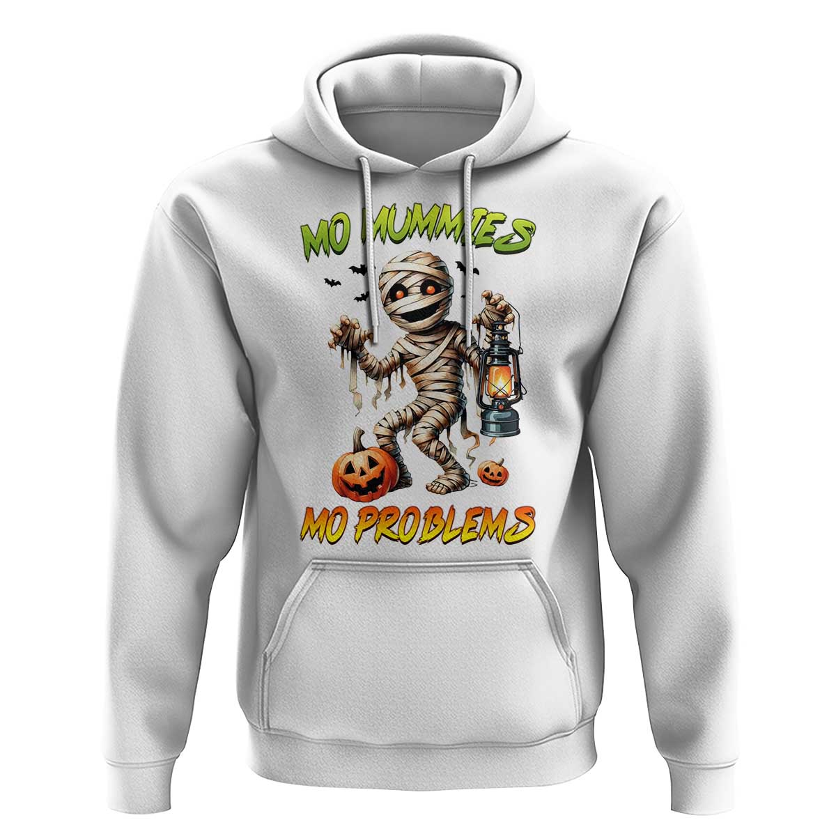 Halloween Mummy Hoodie Funny Mo Mummies Mo Problems - Wonder Print Shop