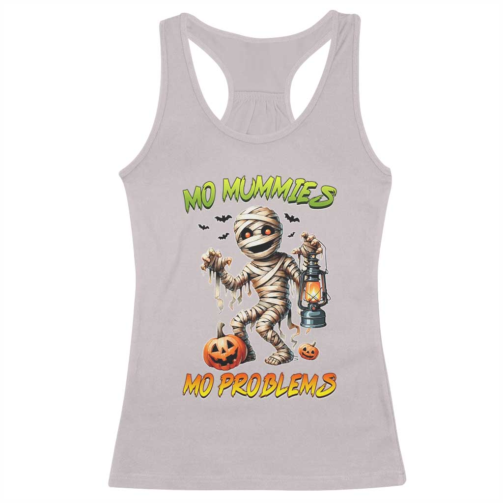 Halloween Mummy Racerback Tank Top Funny Mo Mummies Mo Problems - Wonder Print Shop